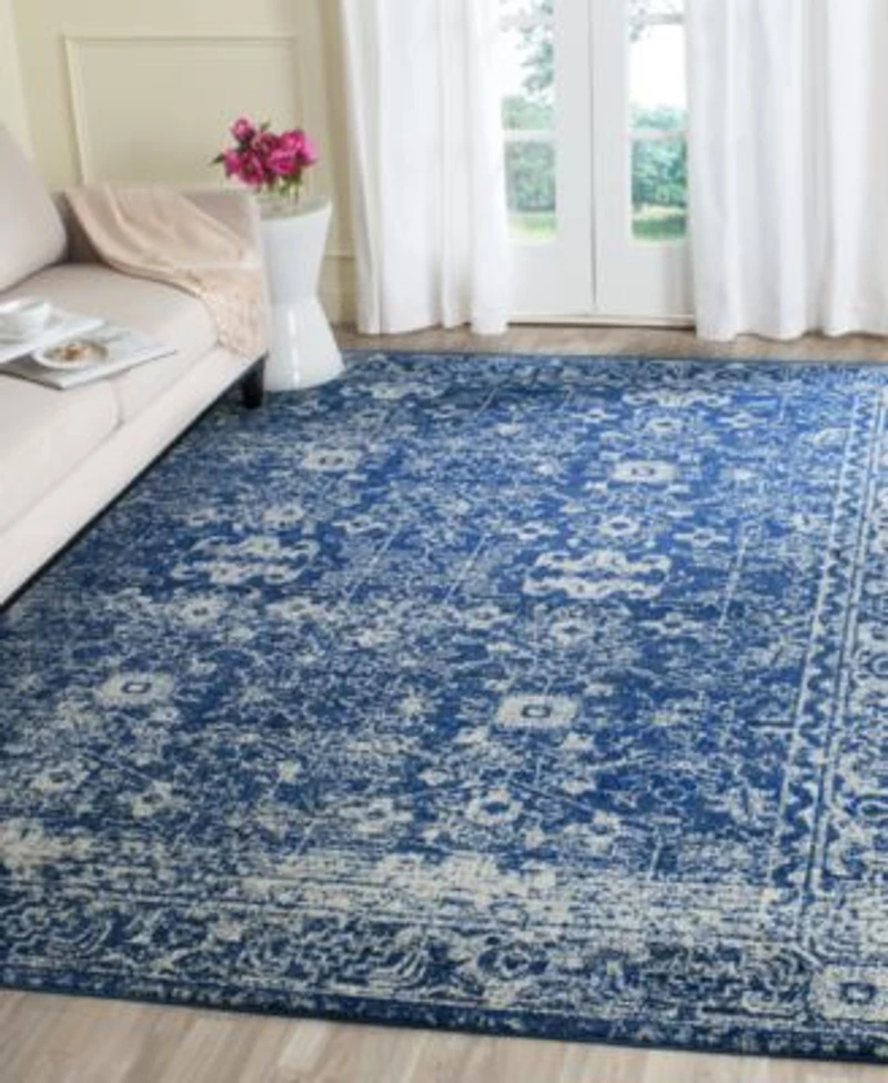 Safavieh Evoke Evk270a Navy Ivory Area Rugs