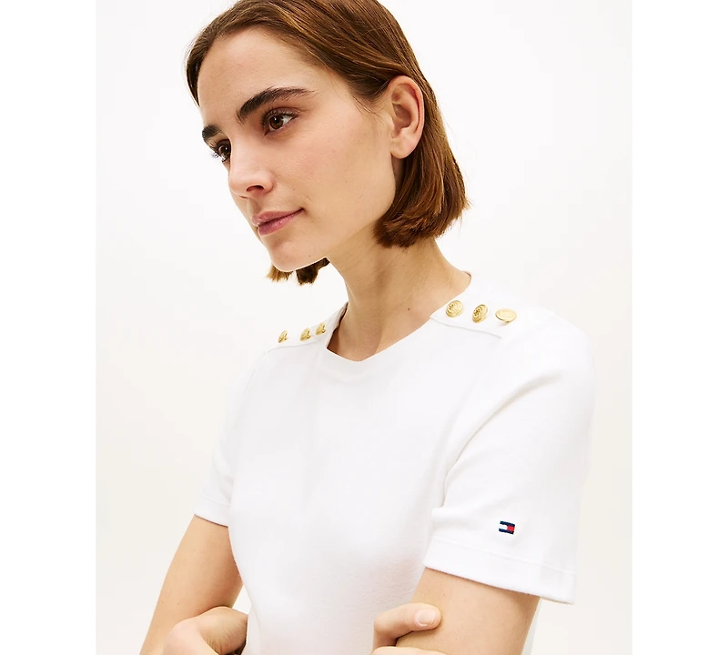 Tommy Hilfiger Women's Ribbed Boxy T-Shirt