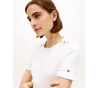 Tommy Hilfiger Women's Ribbed Boxy T-Shirt