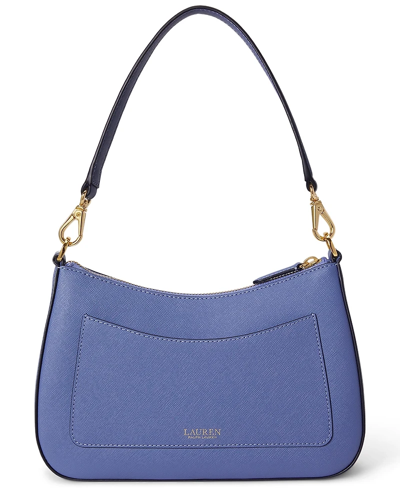 Lauren Ralph Lauren Danni Small Crosshatch Leather Slim Shoulder Bag