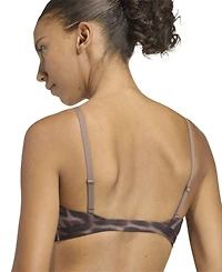 adidas Women's Optime Essentials Workout Leopard Print Bra