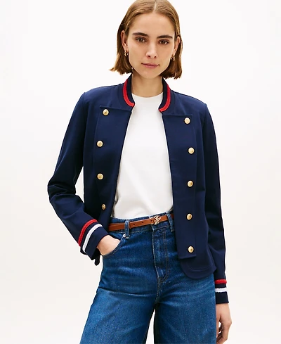 Tommy Hilfiger Women's Open Band High Collar Jacket