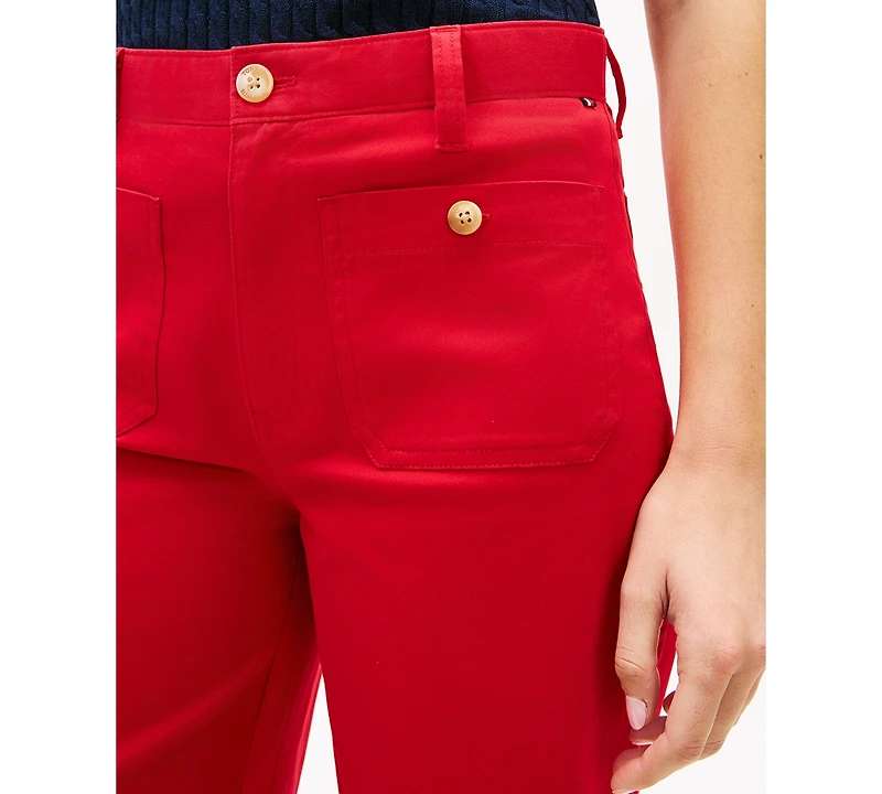 Tommy Hilfiger Women's Twill Patch Pocket Chinos Pants