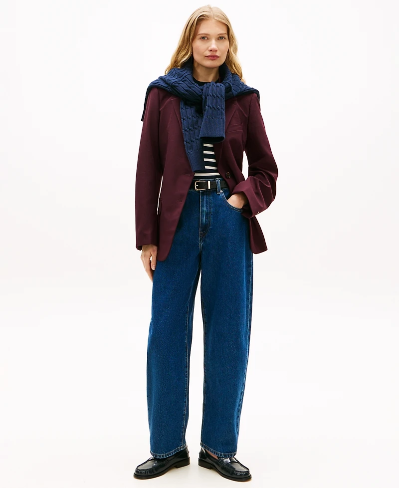 Tommy Hilfiger Women's Emi High-Rise Barrel Jeans