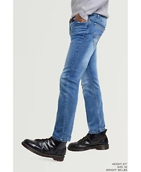 Cultura Men's Pieced Pockets Slim Fit Jeans