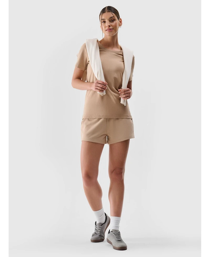 4F Women's regular plain T-shirt