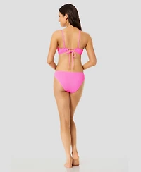 California Waves Women's Solid Low-Rise Swim Bottoms