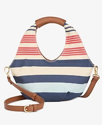 On 34th Alyii Stripe Canvas Top Handle Bag, Macy's Exclusive