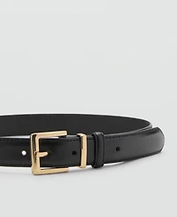 Mango Women's Bovine Leather Belt