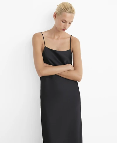 Mango Women's Satin Midi Nightdress