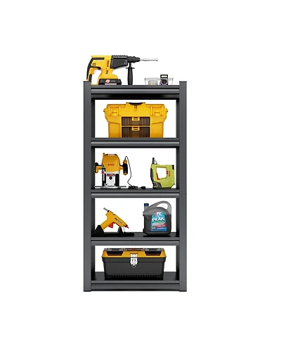 Boyel Living 63"H 5 Tier Metal Shelves for Storage Garage Shelving 2000LBS Heavy Duty Storage Shelves Adjustable Garage Shelf