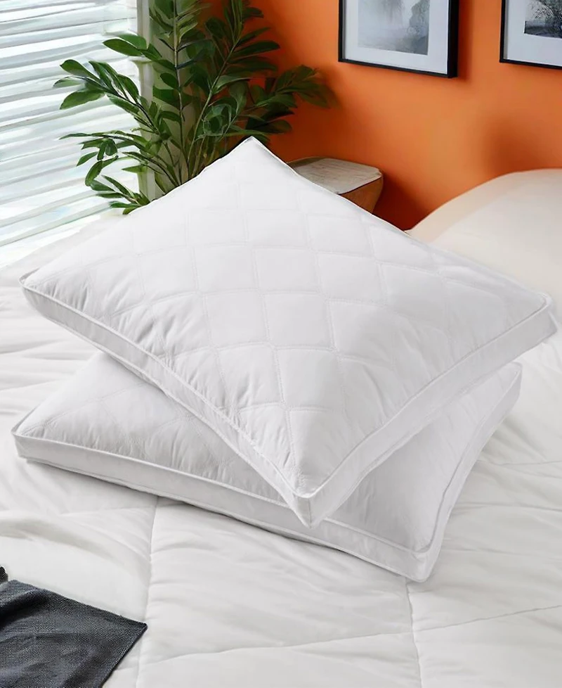 Unikome Medium Firm Density Gusseted 2-Pack Pillows