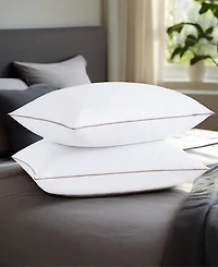 Unikome Medium Firm Diamond Quilted Feather 2-Pack Pillows