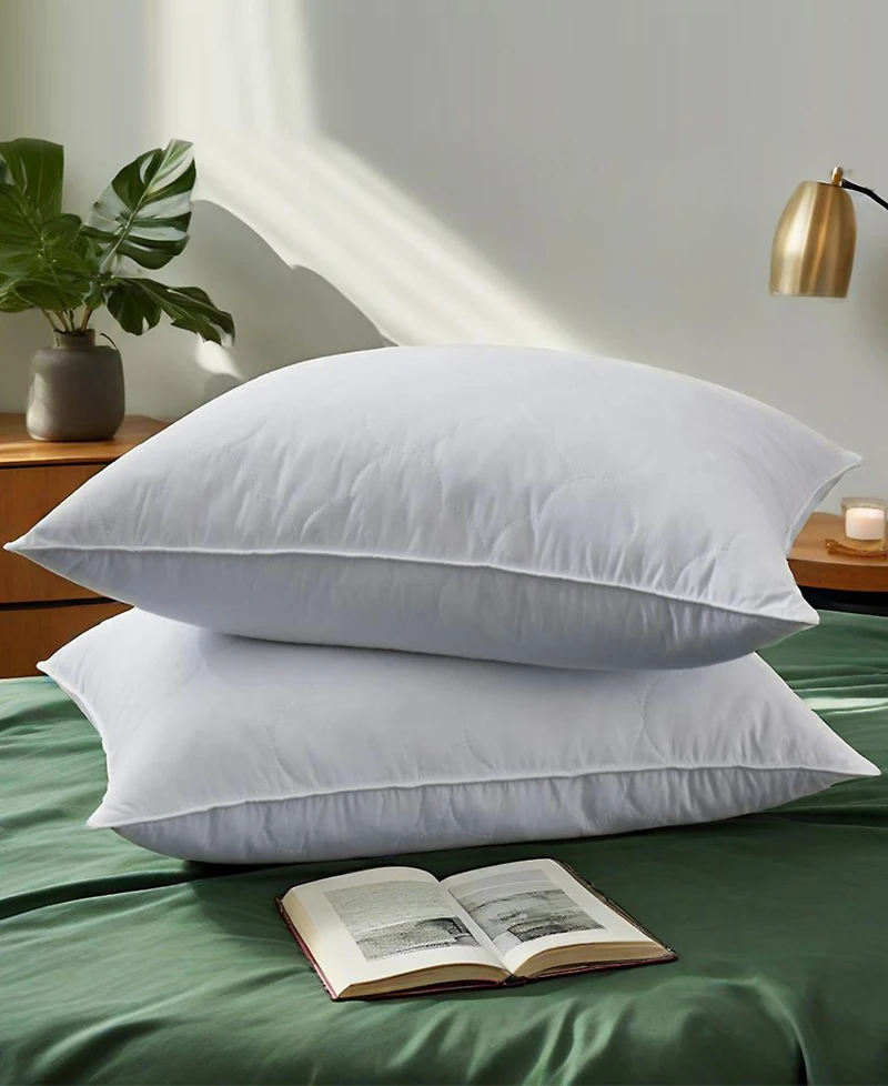 Unikome Quilted Goose Feather 2-Pack Pillows