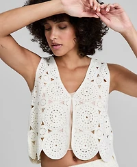 And Now This Women's V-Neck Single-Button Vest, Macy's Exclusive