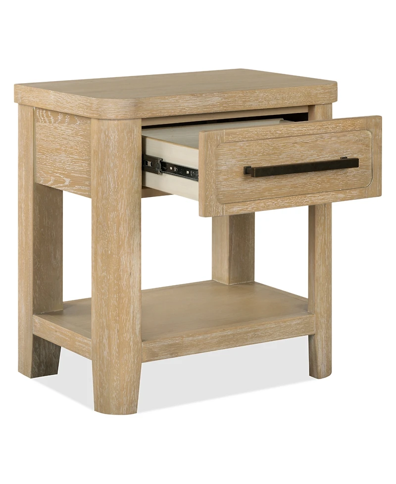 Furniture Marcel 26" Wood 1-Drawer Nightstand
