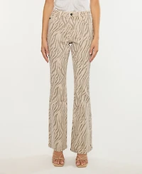 Kancan Women's High Rise Flare Jeans
