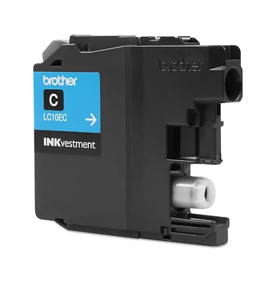 Brother LC10EC INKvestment 1,200 Page-Yield Super High-Yield Ink - Cyan