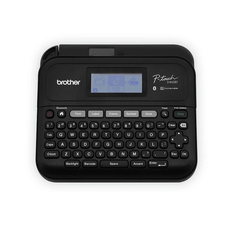 Brother P-Touch PTD460BTVP P-Touch 7.4 in. x 7 in. x 2.8 in. 30 mm/s Print Speed Business Expert Connected Label Maker with 2 Roll Sample Tape
