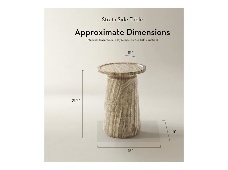 Z Gallerie Strata Side Table