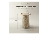 Z Gallerie Strata Side Table