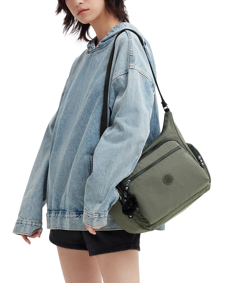 Kipling Gabbie Large Nylon Zip-Top Crossbody Bag