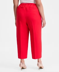 I.n.c. International Concepts Plus High Rise Pull-On Cropped Pants, Macy's Exclusive
