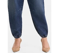 I.n.c. International Concepts Plus High Rise Barrel Jeans, Macy's Exclusive
