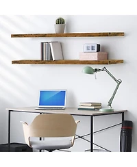 Sorbus 2-Pack 55" Wall Mounted Floating Shelves for Any Room