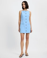 French Connection Women's Sleeveless Button-Down Mini Dress
