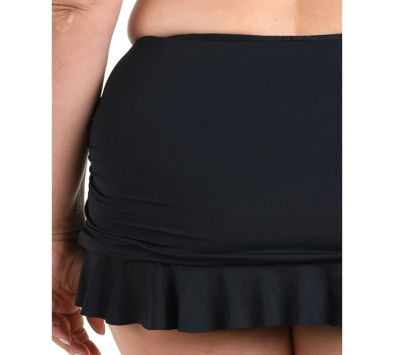La Blanca Plus Island Goddess Ruffle Swim Skirt
