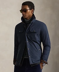 Polo Ralph Lauren Men's Reversible Suede-Taffeta Shirt Jacket