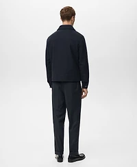 Mango Men's Regular Fit Zip-Up Jacket