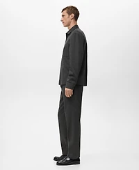 Mango Men's Cotton Drawstring Joggers Pants