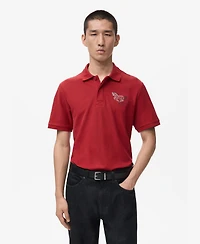 Mango Men's Short-Sleeved Cotton Polo Shirt