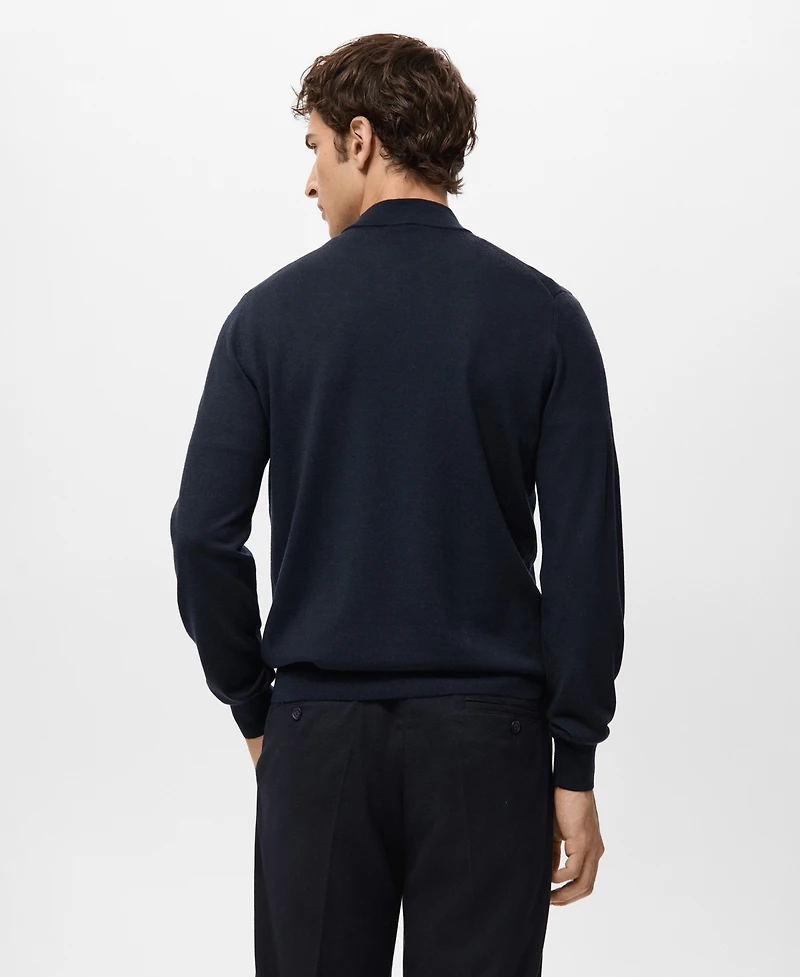 Mango Men's Wool Turtleneck Sweater