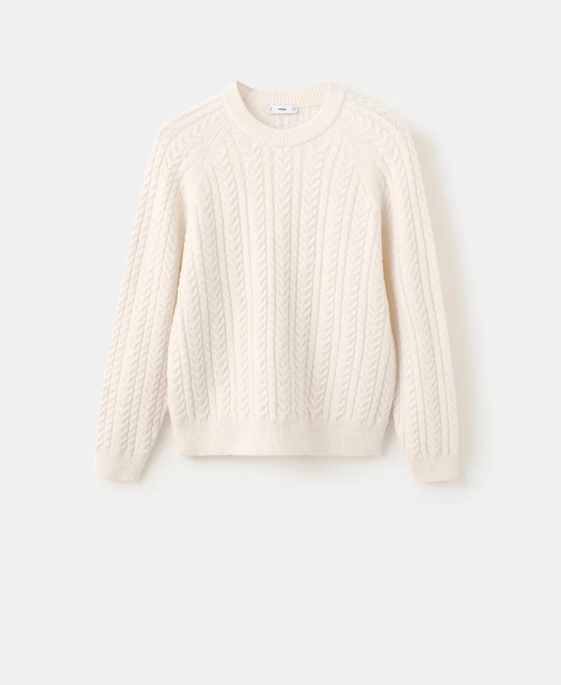 Mango Men's Braided Knitted Sweater