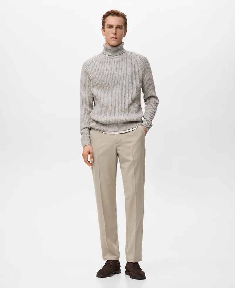 Mango Men's Wool-Blend Turtleneck Sweater