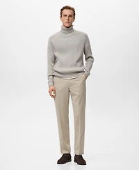 Mango Men's Wool-Blend Turtleneck Sweater