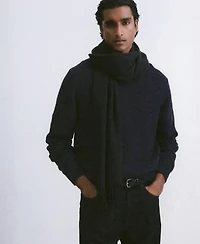 Mango Men's Structured Wool-Blend Knitted Sweater