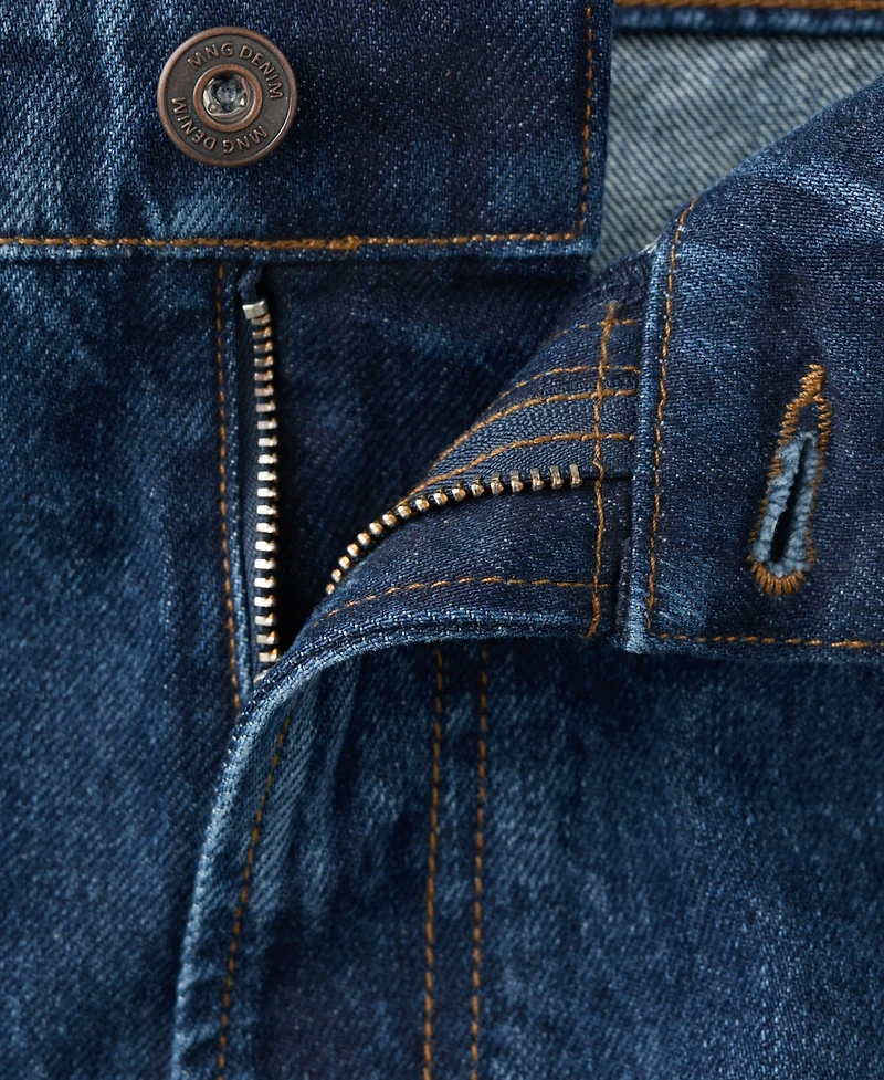 Mango Men's Moby Straight-Fit Dark-Wash Jeans