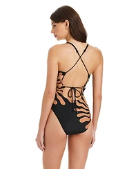 Sanctuary Women's Scoop Neck One-Piece Swimsuit