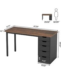 Tribesigns Modern Computer Desk, Simple Style, 47 Inches Pc Desk