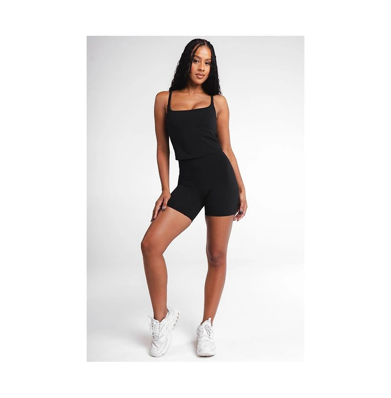 Vitality Women's Plus Sizes Cloud Ii Volley Short High Rise Medium Compression