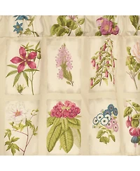 Rlf Home Realistic Study Pleated 100% Cotton with Fully Lined 3" Rod Pocket Valnance for Windows 42" x 18" Blush Rose