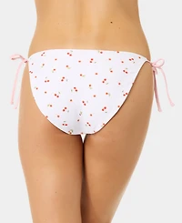 California Waves Women's Ditsy Reversible-Tie Side Swim Bottoms