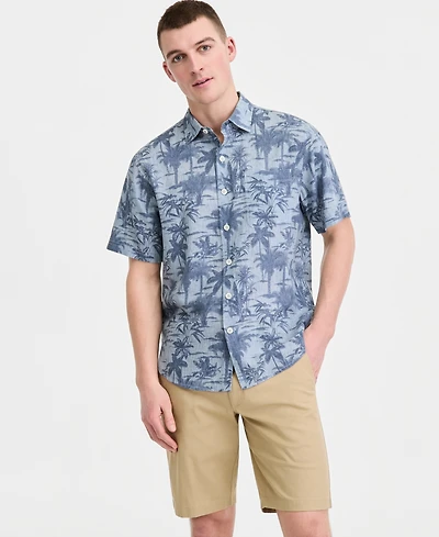 Tommy Bahama Men's Sand Desert Moody Tropical Short-Sleeve Shirt, Macy's Exclusive