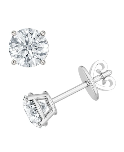 Forever Grown Diamonds Lab-Grown Diamond Earrings (1-1/2 ct. t.w.) in Sterling Silver