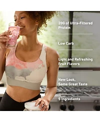 Isopure Clear Low Carb 100% Whey Protein Isolate Powder, Watermelon Lime, 20g Protein, About 16 Servings