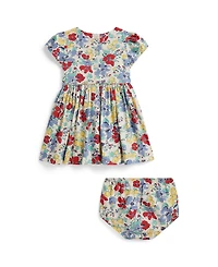 Polo Ralph Lauren Baby Girls' Floral Dress and Bloomers, 2-Piece Set